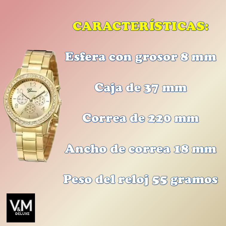 RELOJ GOLD EDITION® Y JOYAS A JUEGO EN CAJA EXPOSITORA DE REGALO